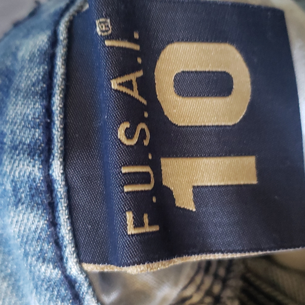 Fusai Jeans Women's Low-Rise Denim Blue